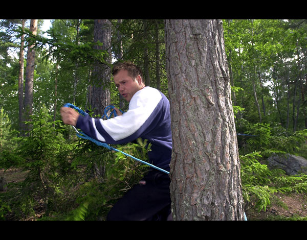 Stigge vet minsann hur man sl�r en knop