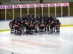 Samling vid målet innan matchstart.